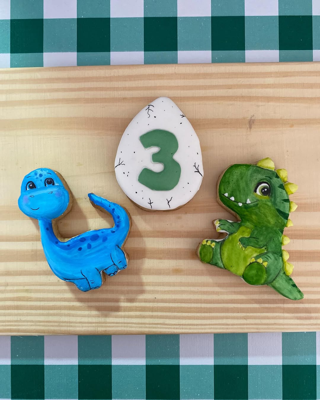 Cookies tema dinossauro para festa infantil
