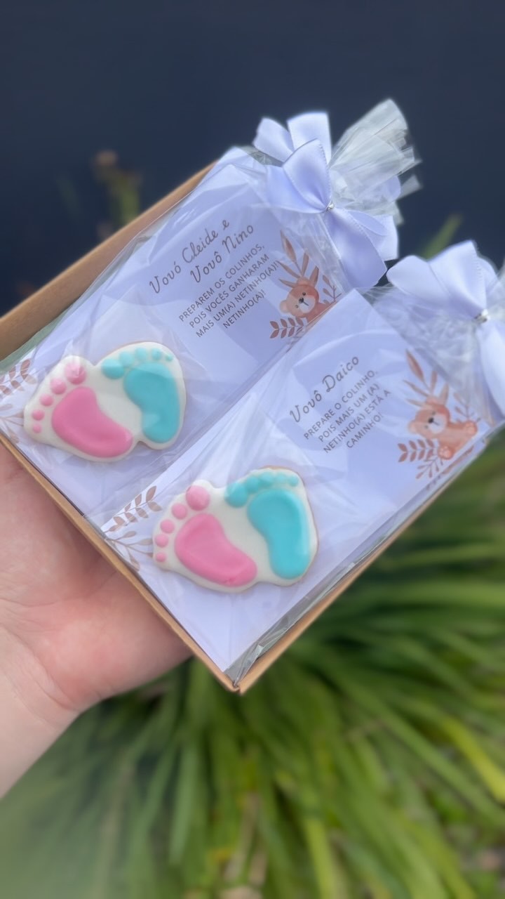 Lembrancinhas de chá de bebê com pegadinhas